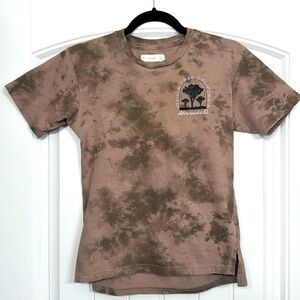 Abercrombie Kids Brown Tie-Dye Short Sleeve Tee